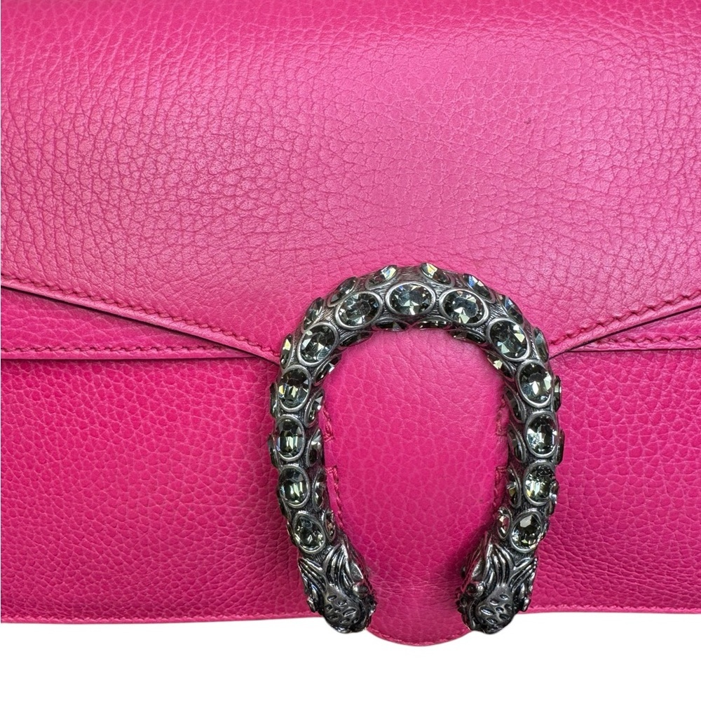 Gucci Pink Leather Chain Shoulder Bag Limited - Picture 3 of 5